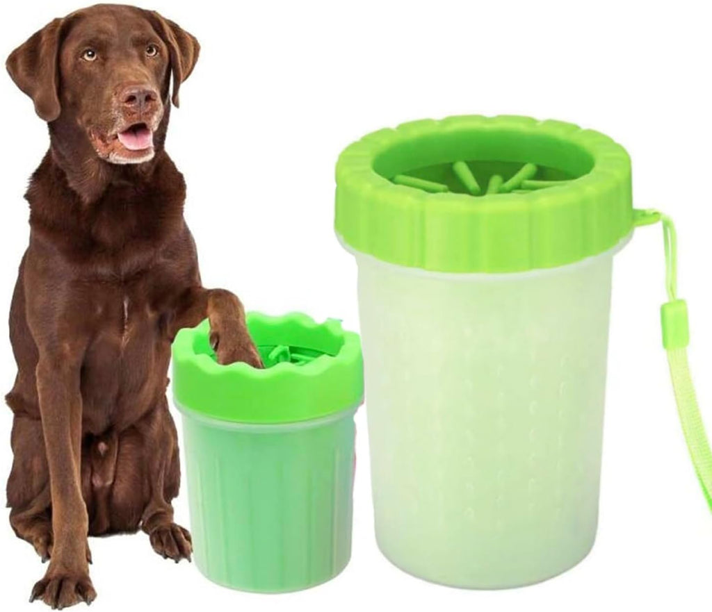 Dog Paw Cleaner, Dog Paw Washer Cup, Dog Foot Washer Large, Pet Paw Cleaner Cup, Paw Scrubber for Dogs, Muddy Paw Cleaner, Cat Foot Cleaner, Silicone Brush Cup for Medium Large Dogs Grooming