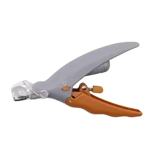 LED Pet Nail Clipper for Dogs & Cats - Universal Stainless Steel & Plastic Claw Trimmer with Bright Light, Ergonomic Grooming Tool for Kittens & Rabbits