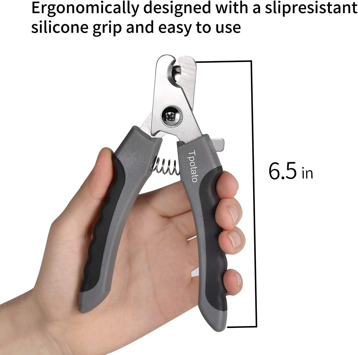 Dog Nail Clippers, Dog Nail Trimmer Large Breed with Quick Sensor,Safari Professional Cat Nail Clipper with Safety Guard and Nail File.