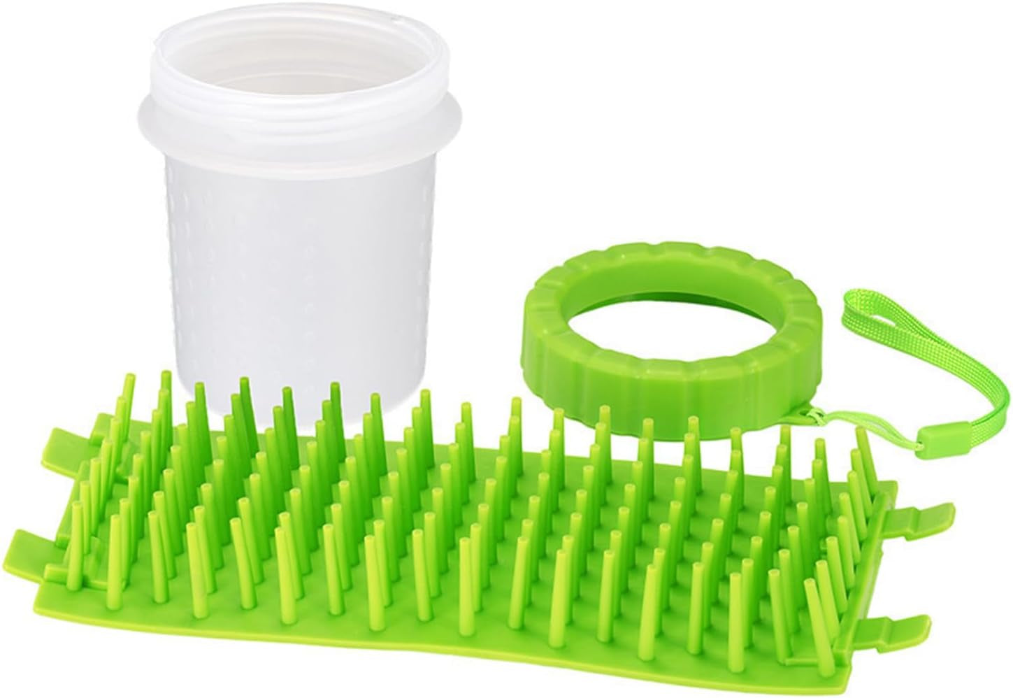 Dog Paw Cleaner, Dog Paw Washer Cup, Dog Foot Washer Large, Pet Paw Cleaner Cup, Paw Scrubber for Dogs, Muddy Paw Cleaner, Cat Foot Cleaner, Silicone Brush Cup for Medium Large Dogs Grooming