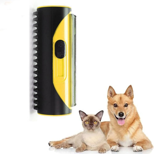 Pet Comb, 3 in 1 Dog Undercoat and Deshedding Comb Self-Cleaning Pet Hair Brush Dog Hair Removal Brush Skin Massage Comb with Elastic Comb Teeth for Small Large Dog Cat, Deshedding Pet Brush