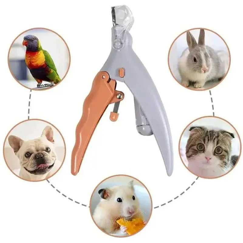 LED Pet Nail Clipper for Dogs & Cats - Universal Stainless Steel & Plastic Claw Trimmer with Bright Light, Ergonomic Grooming Tool for Kittens & Rabbits